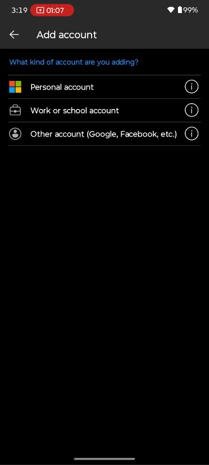 Work or school account