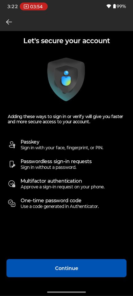 Secure your account